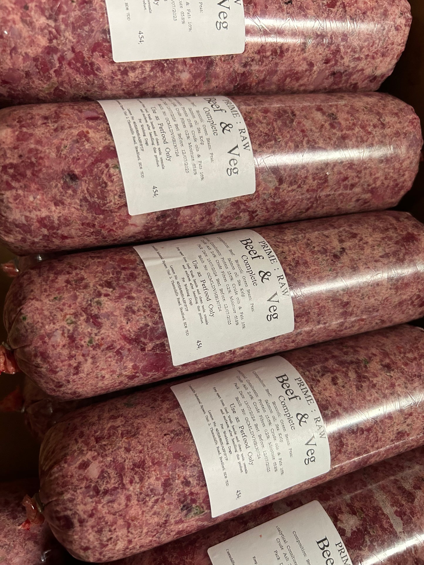 Prime Raw - Beef & Veg (454g)